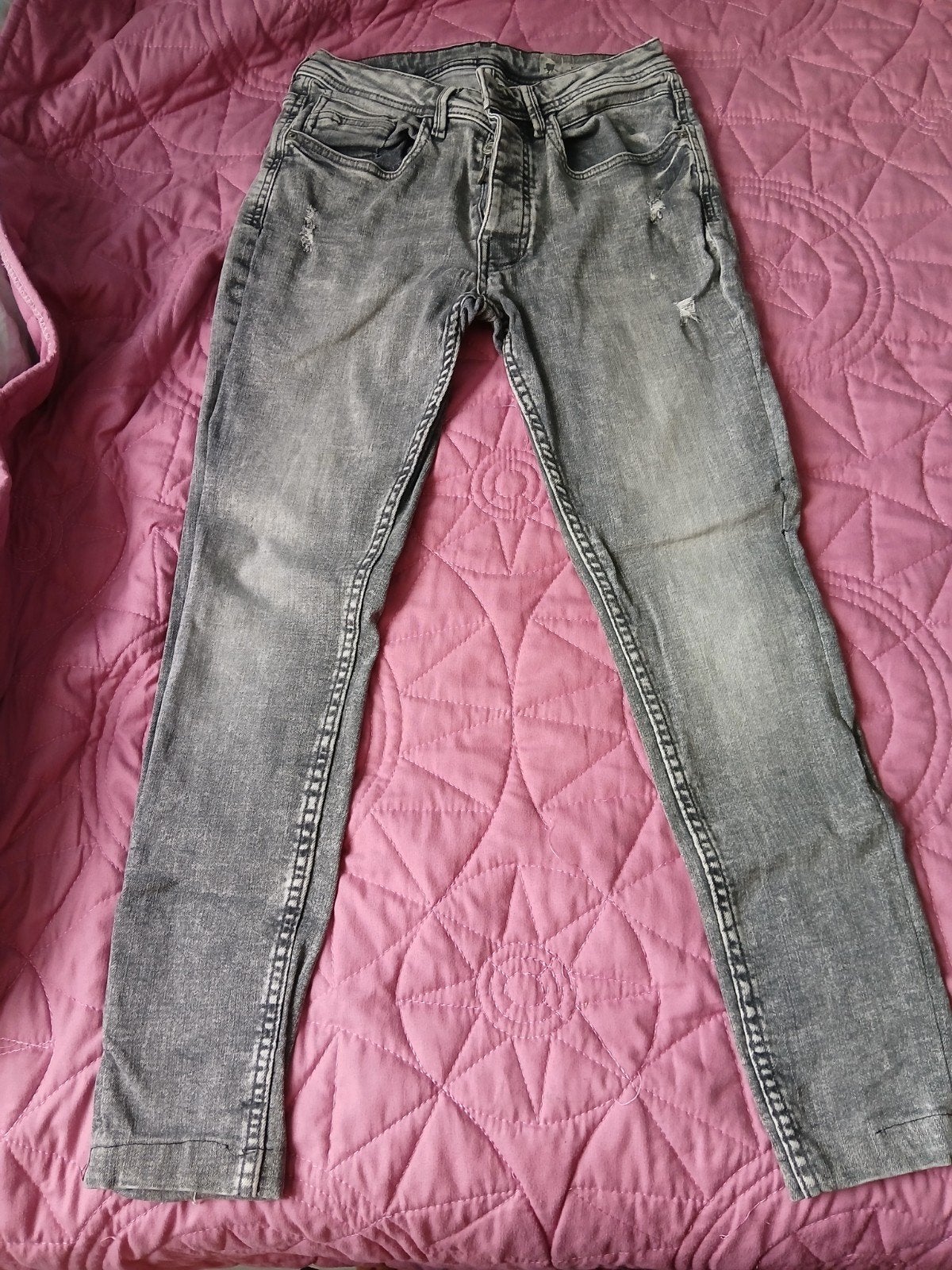 Denim Co. Grijze Jeans W30 L32 - Zo goed als nieuw, W32 (confectie 46) of kleiner, Ophalen of Verzenden, Zo goed als nieuw, Denim Co.