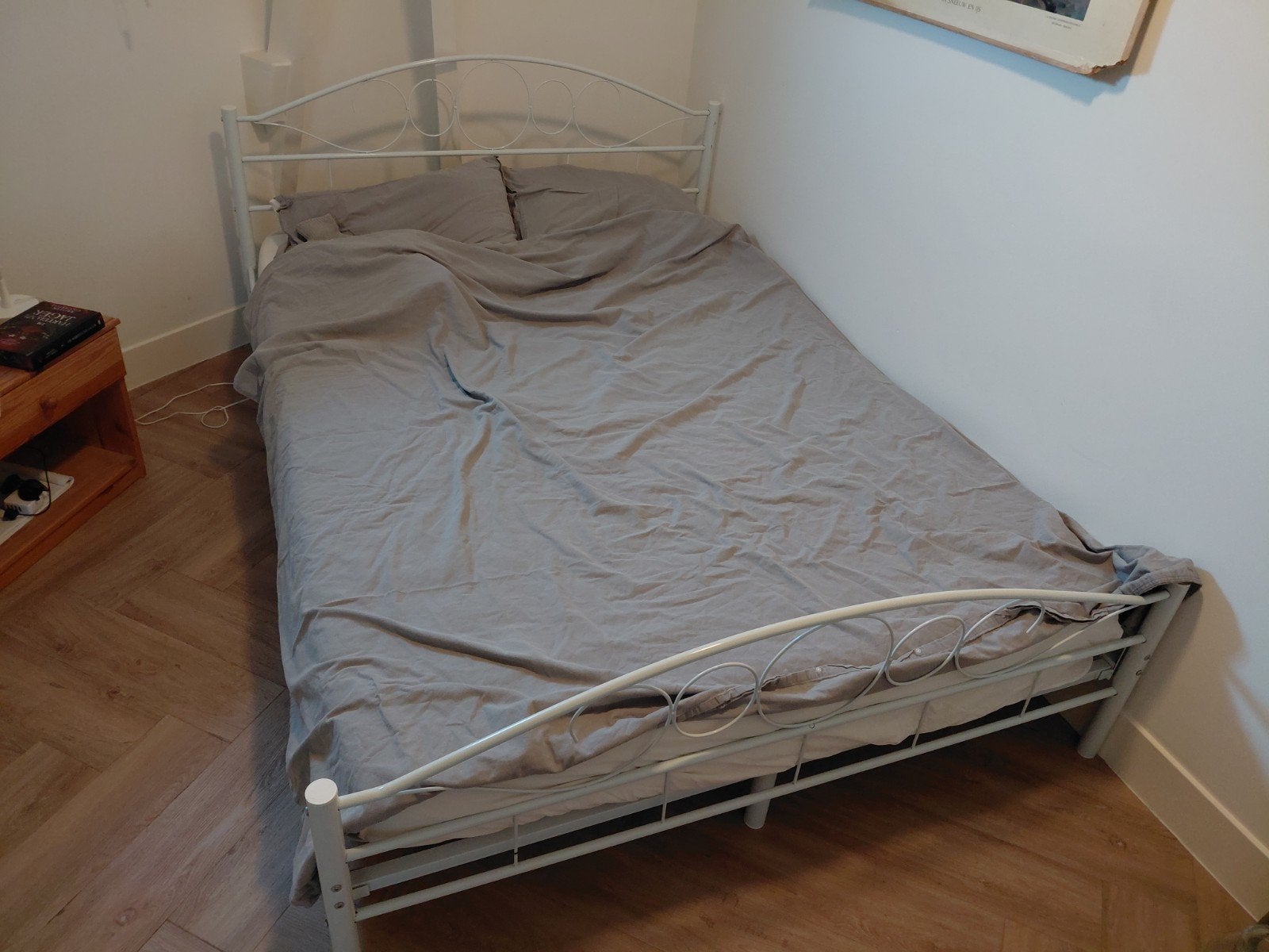 Bed 140x200, Huis en Inrichting, Ophalen, Overige materialen, Gebruikt, Tweepersoons
