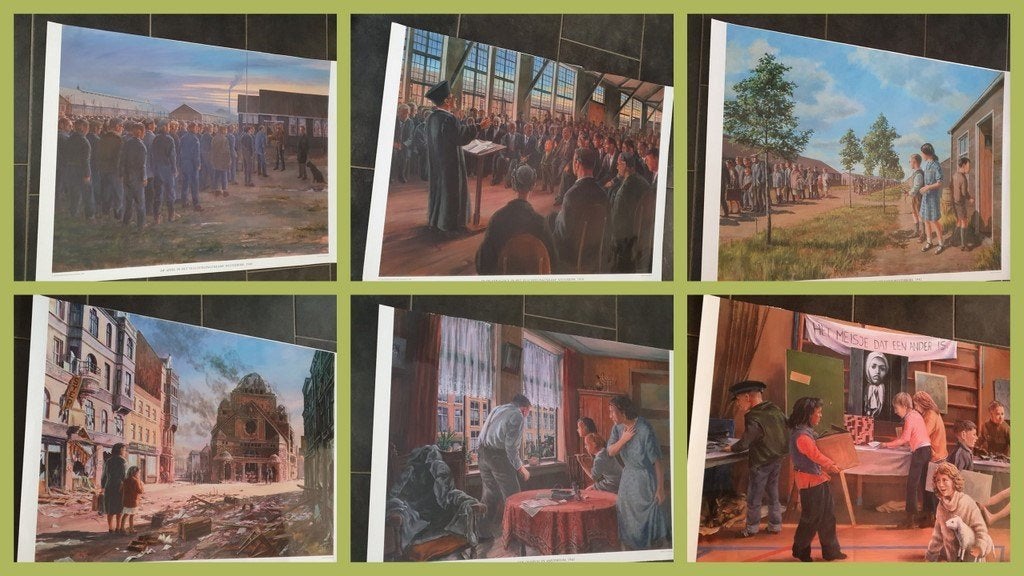 64 schoolposter schoolplaat schoolposters posters school, Antiek en Kunst, Antiek | Schoolplaten, Verzenden, Geschiedenis