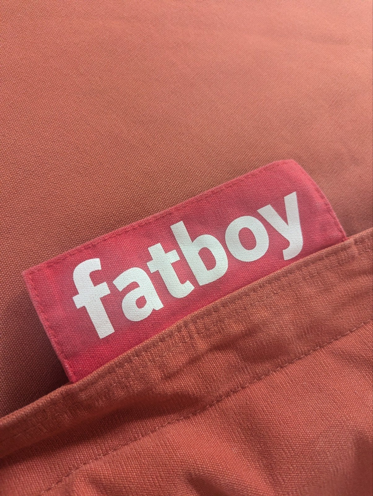 Fatboy zitzak Original - Terracotta stone washed - 160x130, Ophalen of Verzenden, Gebruikt, Oranje, Zitzak
