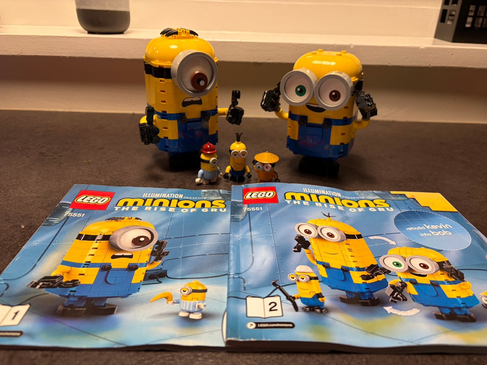 LEGO Minions 75551 – Kevin, Stuart en Bob met schuilplaats, Gebruikt, Overige thema's, Lego, Ophalen of Verzenden