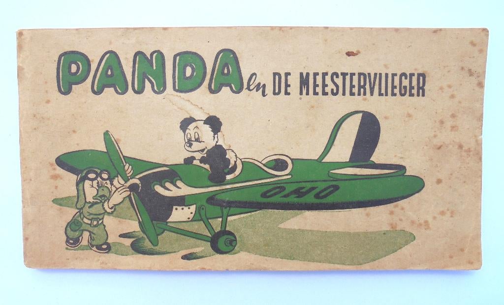PANDA OBLONG en de meestervlieger door MAARTEN TOONDER 1948., Gelezen, Eén stripboek, Ophalen of Verzenden, Maarten Toonder