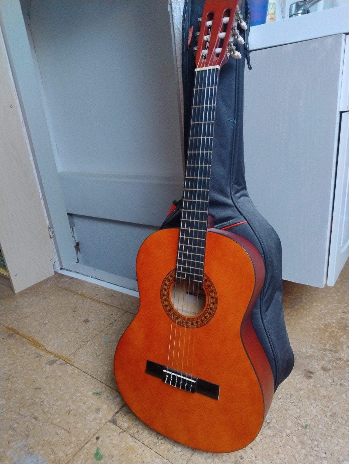 Stagg C442 Klassieke Gitaar met Hoes, Ophalen, Gebruikt, Klassieke of Spaanse gitaar, Met koffer