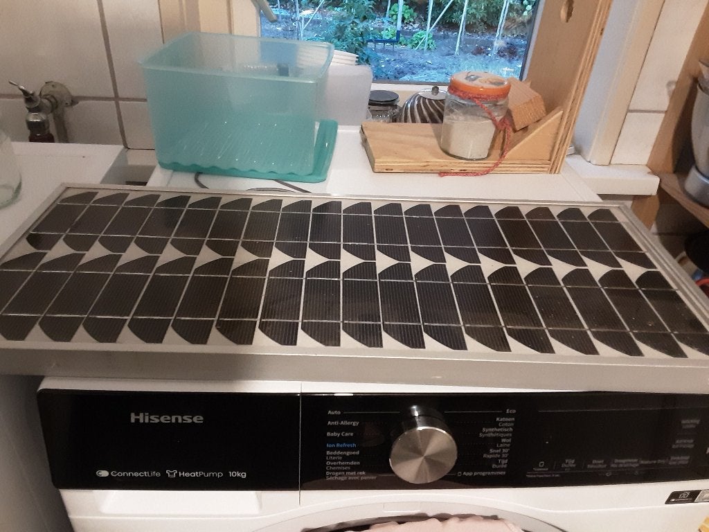 Zonnepaneeltje 12 volt 20 watt, Ophalen, Gebruikt