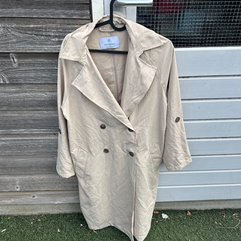 Stradivarius jas, Beige, Ophalen of Verzenden, Zo goed als nieuw, Maat 36 (S)
