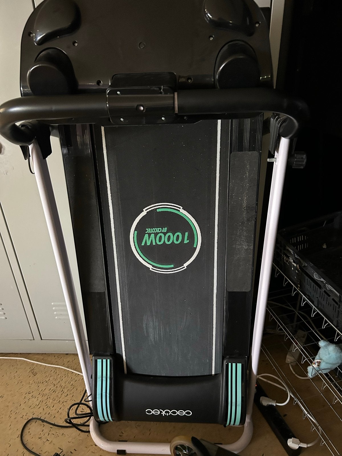Cecotec Opvouwbare Loopband - 1000W Motor - Thuis Workout, Gebruikt, Ophalen of Verzenden, Metaal, Loopband