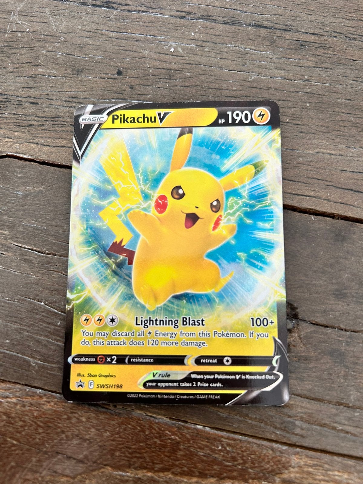 Pokemon card Pikachu V, Ophalen, Zo goed als nieuw