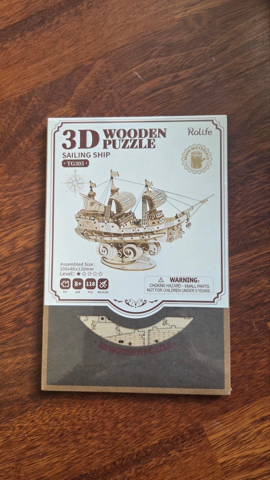 3D houten puzzle  - sailing schip, Hobby en Vrije tijd, Modelbouw | Boten en Schepen, Ophalen of Verzenden, Nieuw