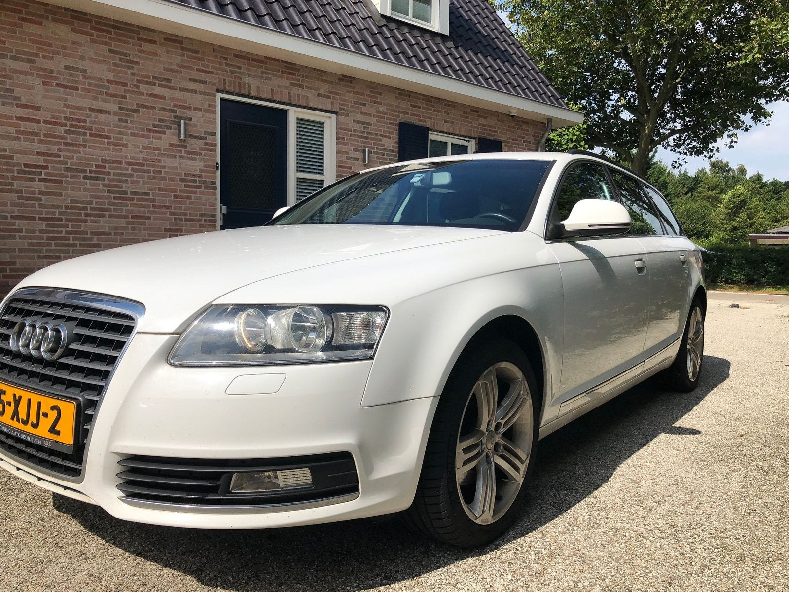 Audi A6 2.0 Tfsi Avant 125KW 2009 Wit trekhaak, Auto's, Audi, 4 cilinders, 1984 cc, Wit, Stationwagon