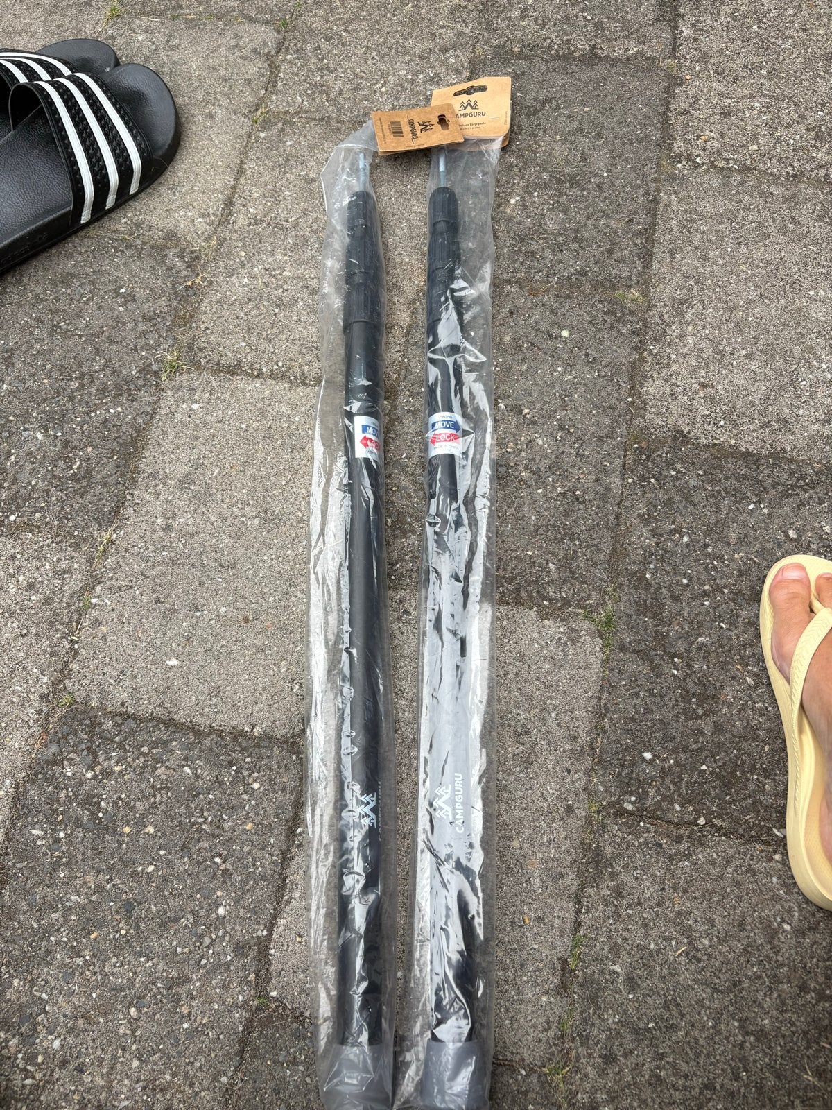 CampGuru Aluminium Tarpstok 180 cm  (3-delig), Ophalen, Nieuw