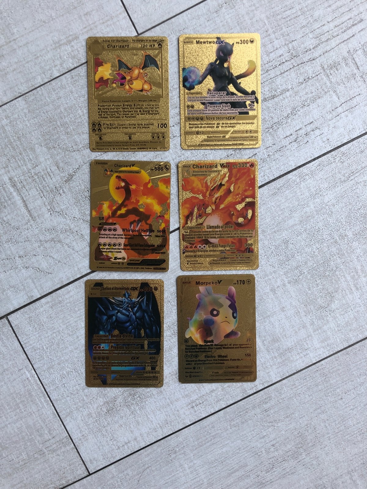 Gouden Pokémon kaarten Replica, Ophalen of Verzenden, Zo goed als nieuw, Meerdere kaarten