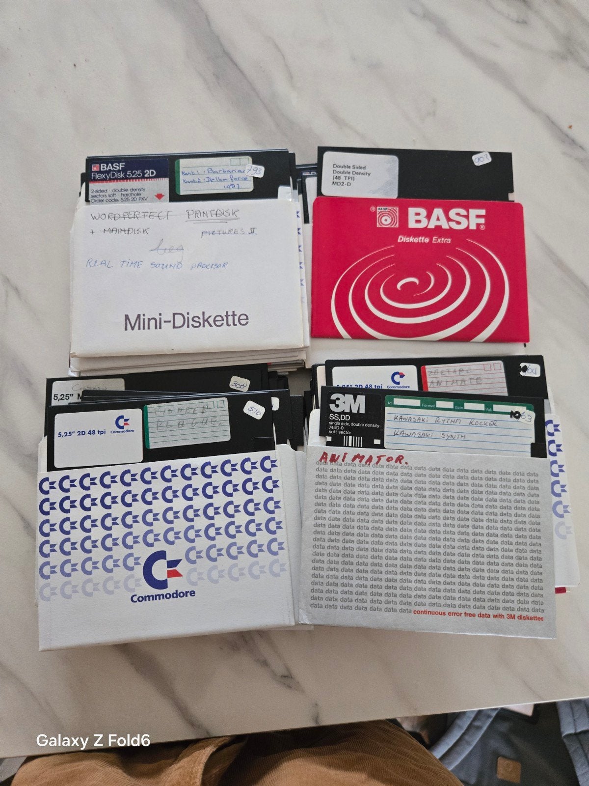 Partij 5.25" Floppy Disks - Amiga/Commodore Software, Computers en Software, Ophalen, BASF, 3M, Commodore