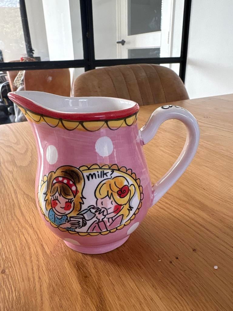 Blond Amsterdam Melkkannetje - Roze met stippen en figuren, Ophalen, Blond Amsterdam, Overige typen, Zo goed als nieuw