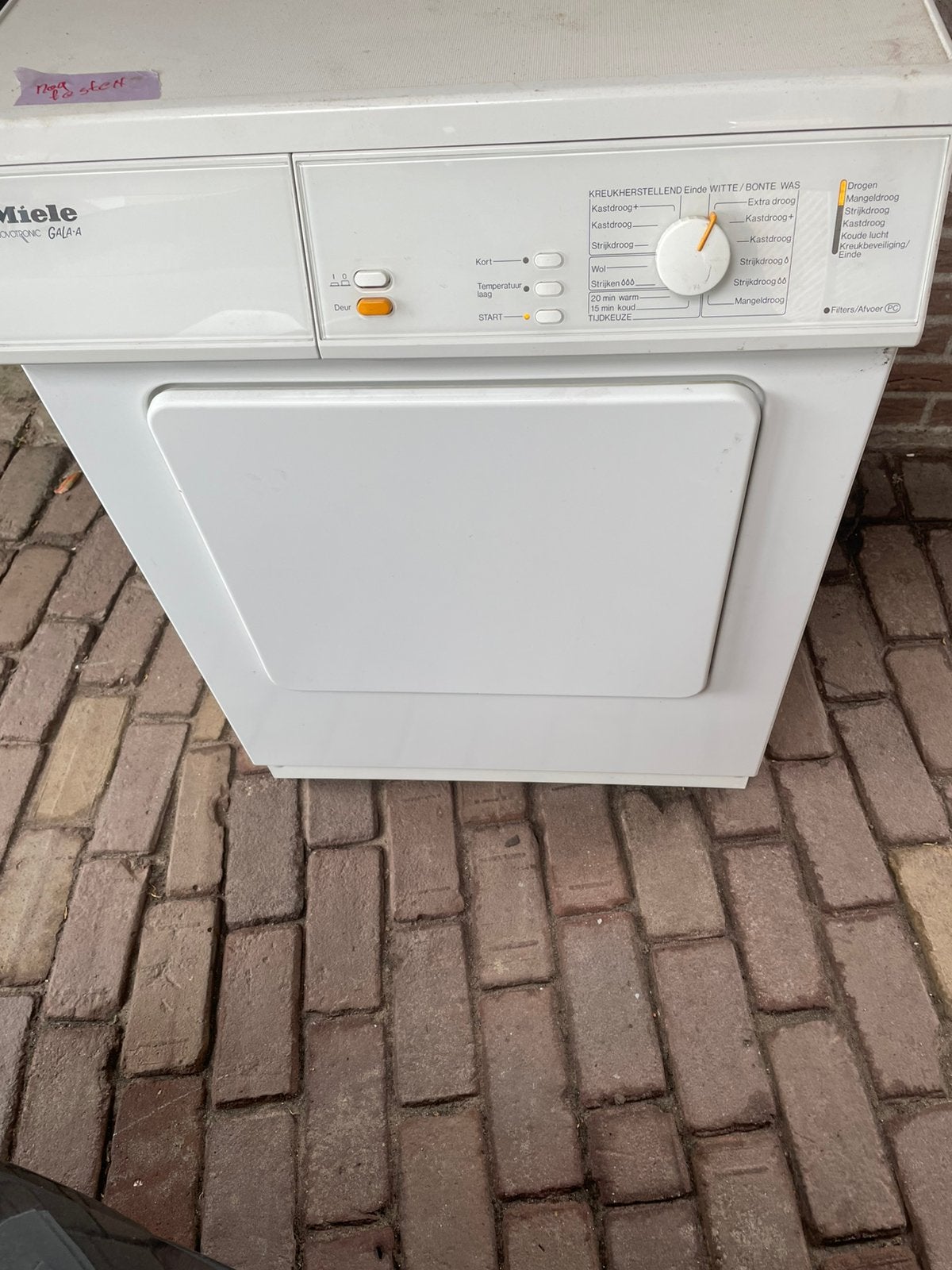 Miele luchtdroger novotronic gala, Witgoed en Apparatuur, Ophalen, Luchtafvoer, 4 tot 6 kg, Zo goed als nieuw