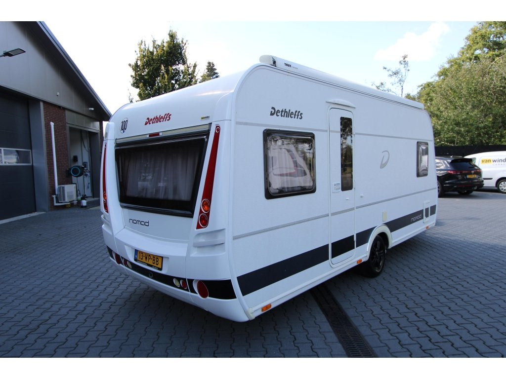 Dethleffs Nomad 470 FR Luifel-Mover-Fietsenrek, Caravans en Kamperen, Caravans, Rondzit, Schokbreker, Bedrijf, Overige typen