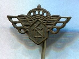 KLM zilverkleurig vliegmaatschappij speldje ( J_113), Verzenden, Zo goed als nieuw, Transport, Speldje of Pin