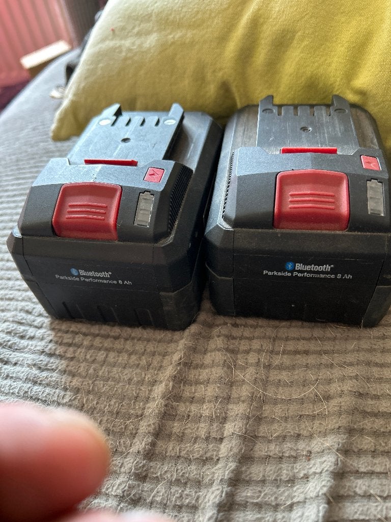 Parkside 8ah batterijen defect, Ophalen, Gebruikt