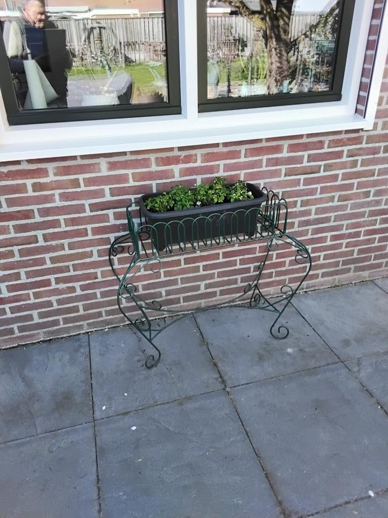 Decoratieve metalen plantenbakhouder, Ophalen, Rond, Nieuw, Balkon