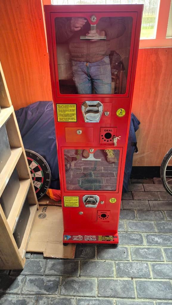 Metalen Mini Ideal Telephone vending machine, Verzamelen, Automaten | Overige, Ophalen of Verzenden, Zo goed als nieuw