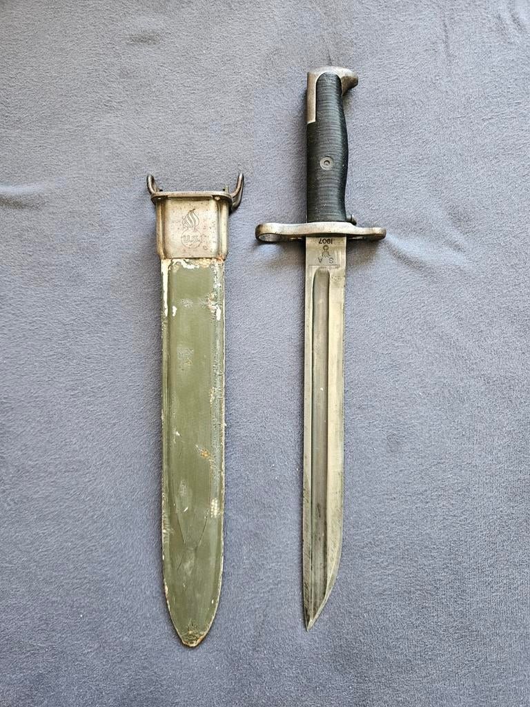 Ww2 Garand ingekort bowie, Verzamelen, Militaria | Algemeen, Ophalen of Verzenden, Landmacht, Mes of Dolk