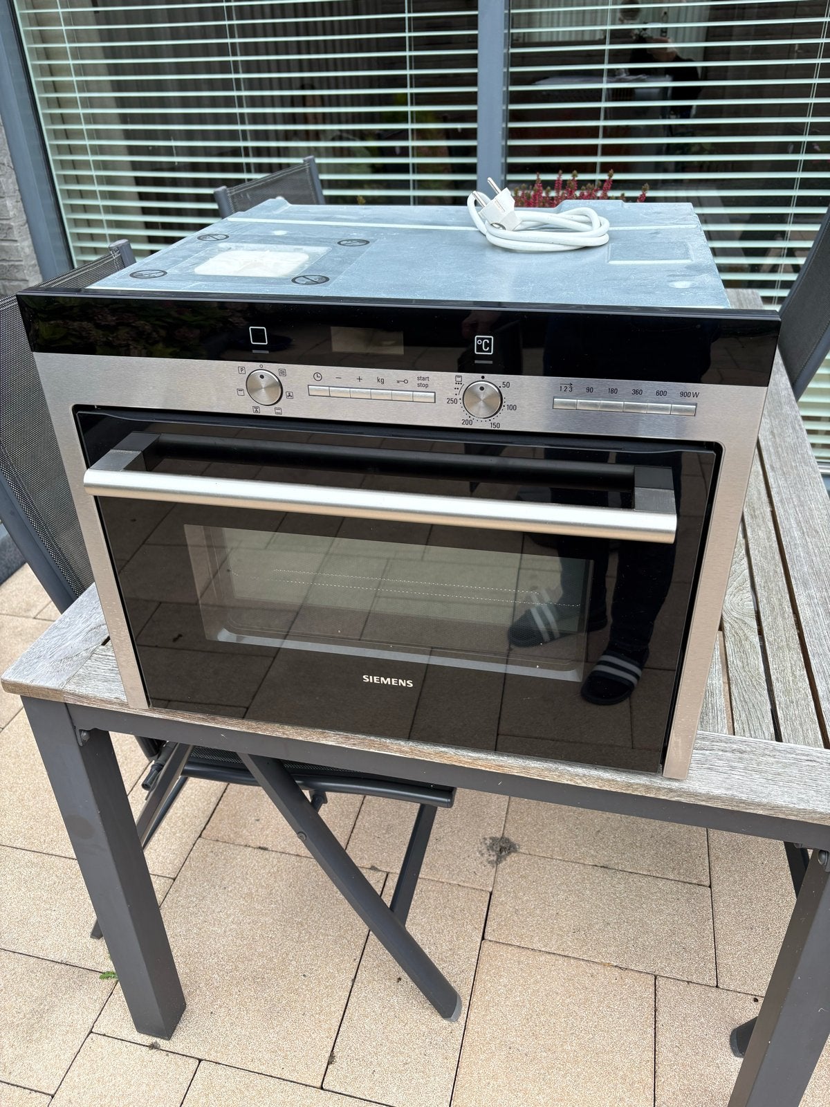 Siemens HB84K552 Inbouw Combi-oven in prima staat, Ophalen, 45 tot 50 cm, Hete lucht, Siemens