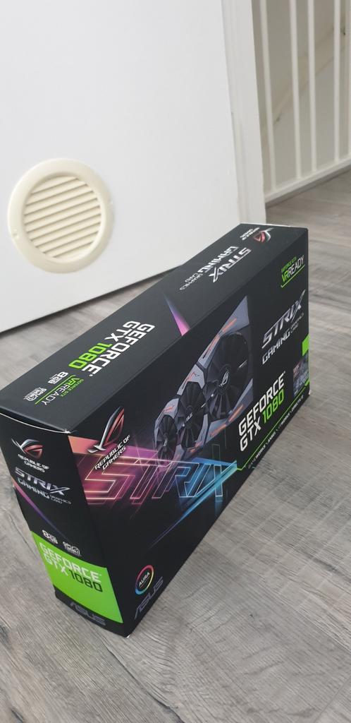 Nvidia  asus rog strix  1080  8gb compleet, Ophalen of Verzenden, Zo goed als nieuw, GDDR5, PCI-Express 3