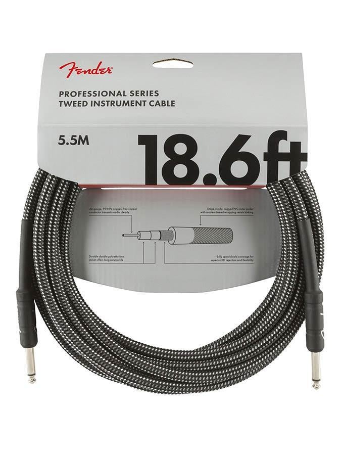 Fender Gitaarkabel Professional Gray Tweed 5.5 Meter, Muziek en Instrumenten, Kabels en Stekkers, ., Nieuw, Ophalen of Verzenden
