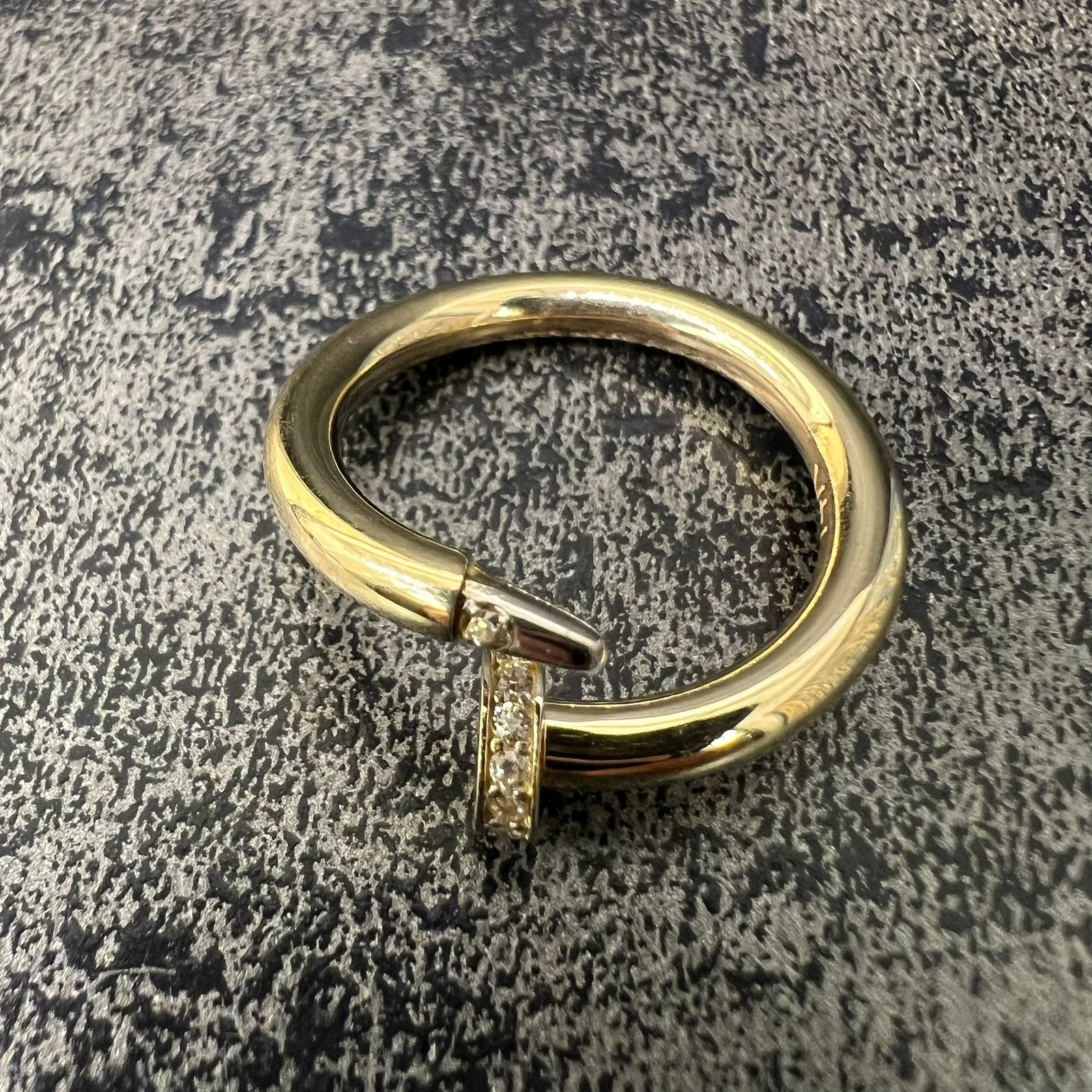 14k gouden spijker ring nieuw, Ophalen of Verzenden, Zo goed als nieuw, Goud, Dame