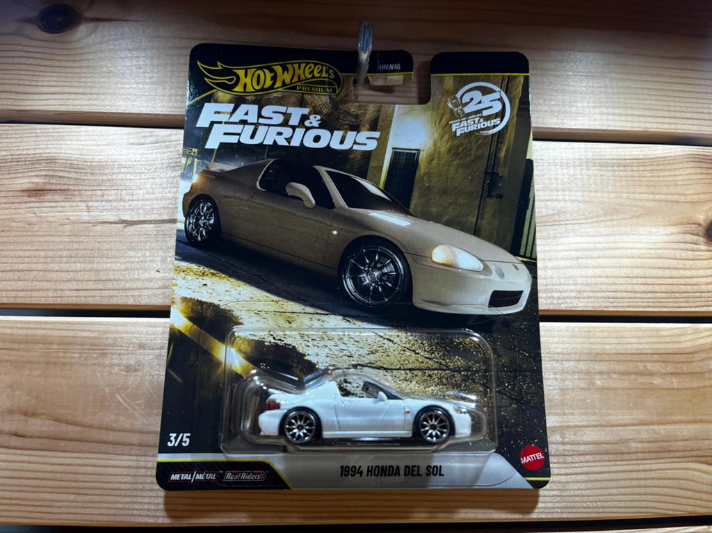 Honda Civic Del Sol hotwheels Fast & Furious, Ophalen of Verzenden, Zo goed als nieuw, Auto