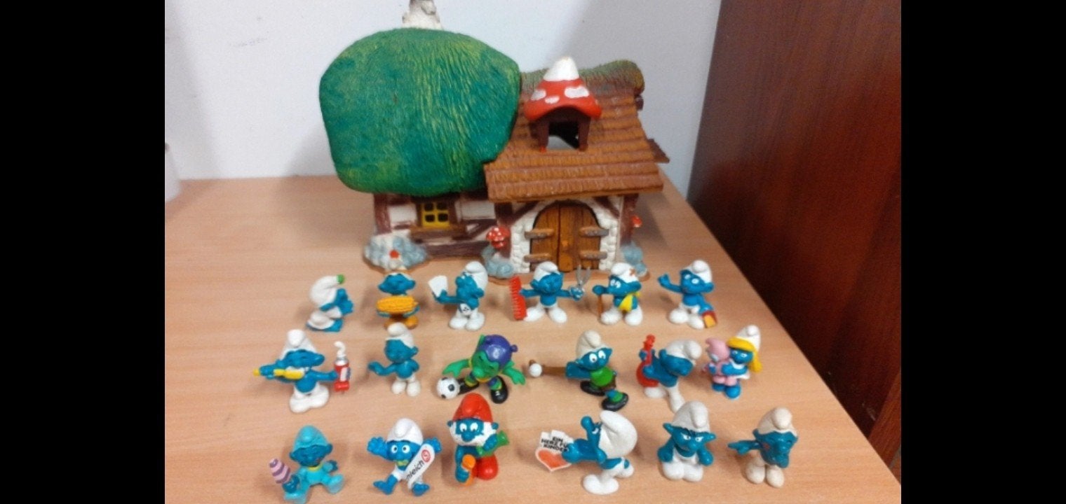 smurfen en boerderij Schleich, Verzamelen, Ophalen of Verzenden