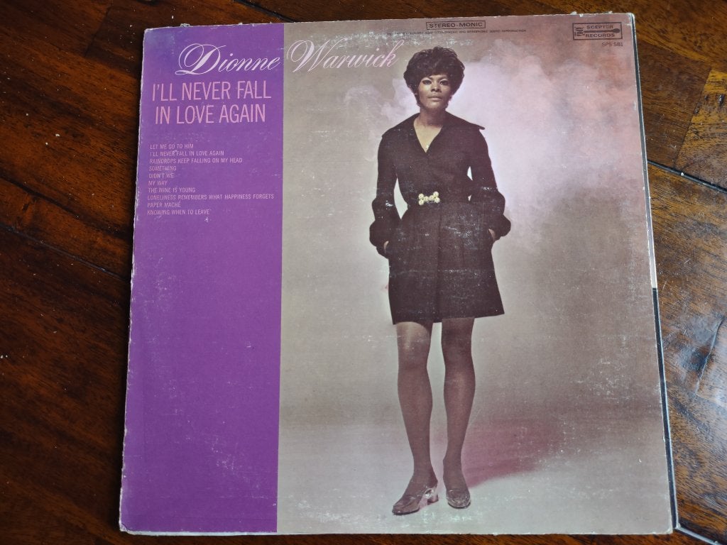 LP - Dionne Warwick - I'll never fall in love again, Ophalen of Verzenden, Gebruikt, Soul, LP