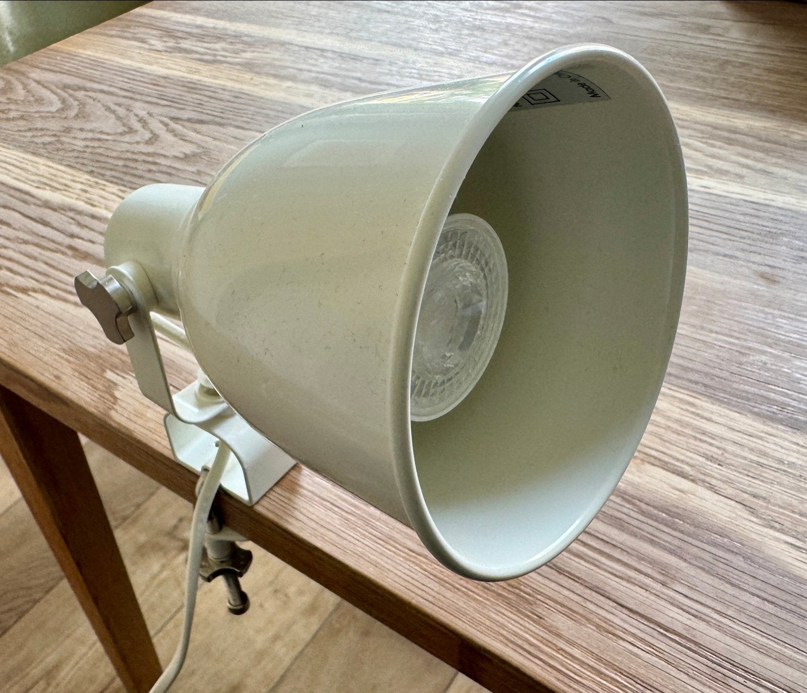 IKEA Hektar Klemlamp - Wit, Zo goed als nieuw, Wit, GU10, Zo goed als nieuw, Modern