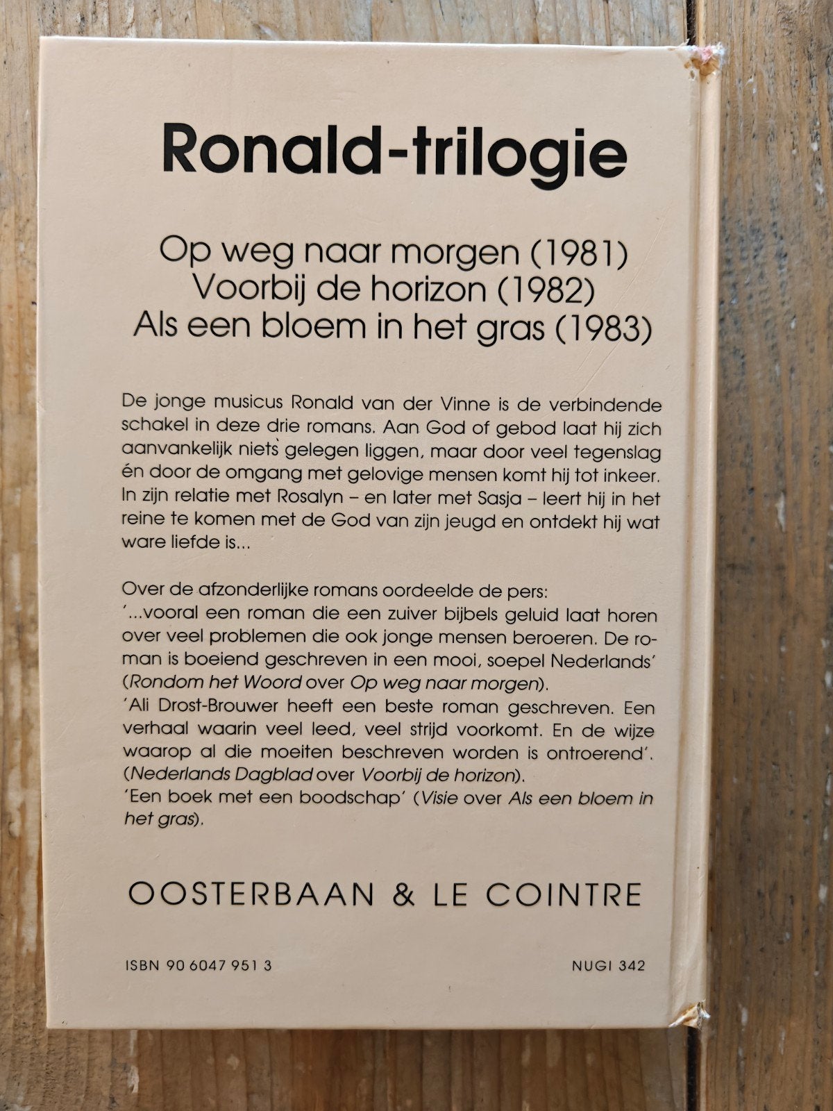 Ronald Triologie., Ophalen of Verzenden, Zo goed als nieuw, Noord-Brabant