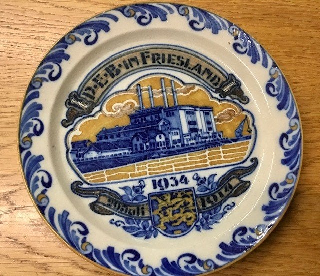 herdenkingsbord 1934- PEB Friesland, Antiek en Kunst, Ophalen of Verzenden