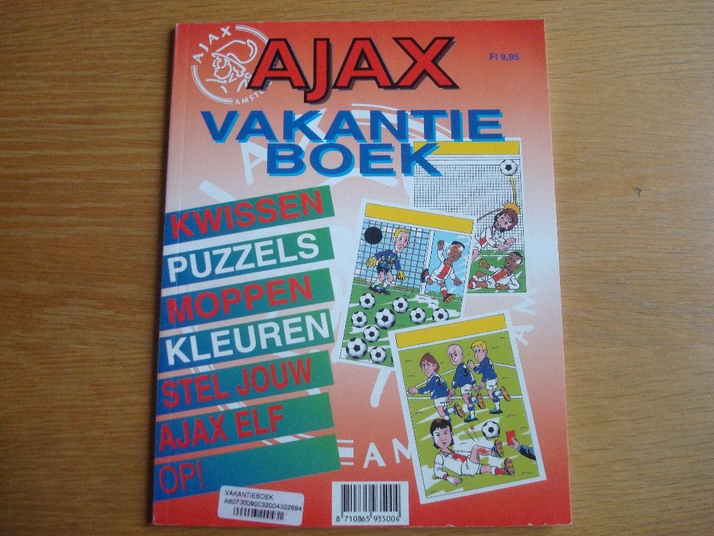 Ajax vakantieboek, Verzamelen, Ophalen of Verzenden, Gebruikt, Ajax, Overige typen