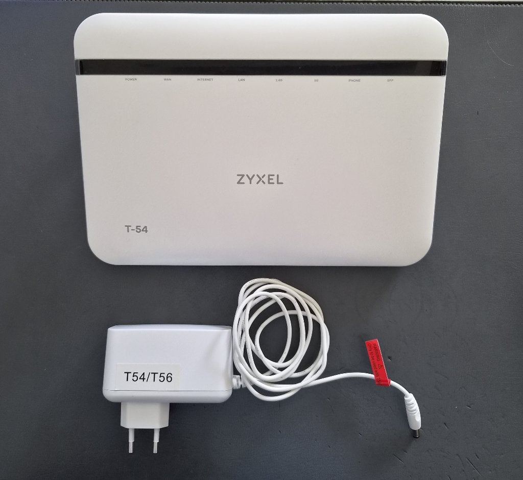 Modem router ZYXEL T-54, Ophalen of Verzenden, Gebruikt, Router met modem, ZYXEL