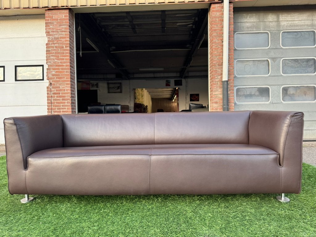 Bank GELDERLAND type 4800 bankstel bruin leer design sofa, Ophalen, Geen, Pahest@hotmail.nl, Design