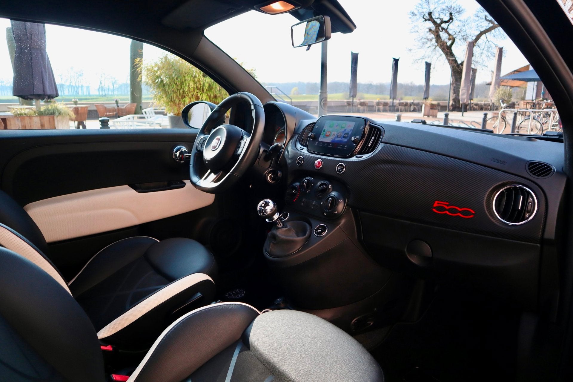 Fiat 500 0.9 TwinAir Sport | RIJKLAARPRIJS | Uconnect 7” t, Auto's, Voorwielaandrijving, Zwart, Origineel Nederlands, Bedrijf