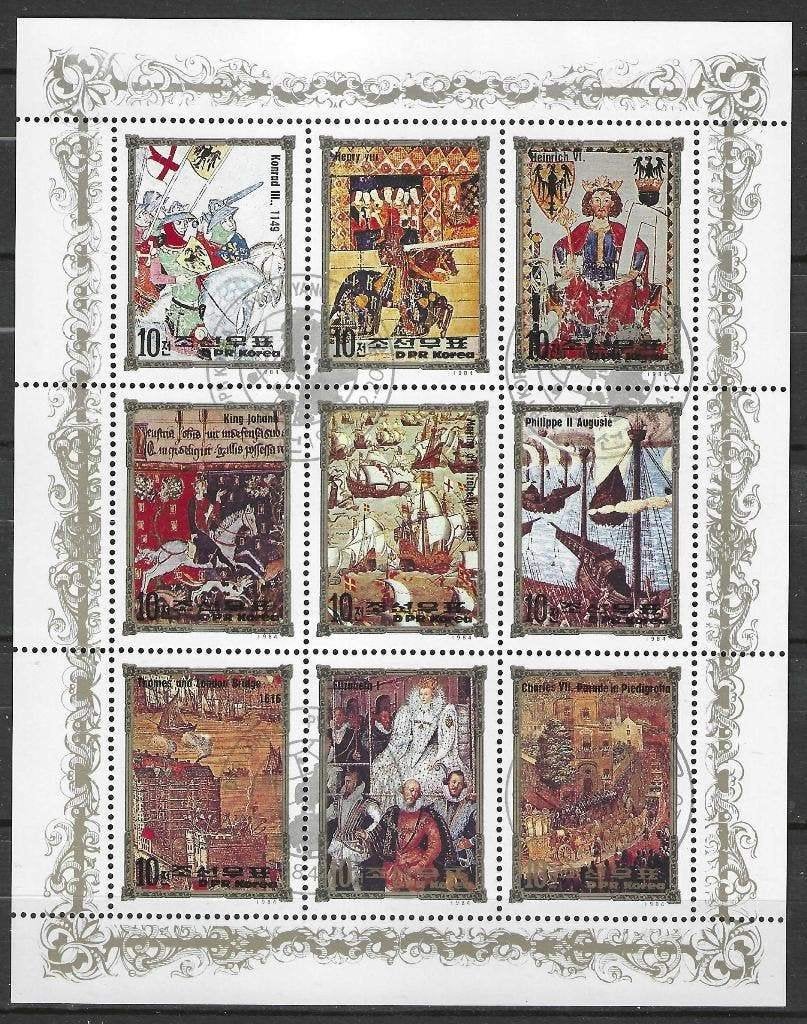 Noord-Korea 1984 - Yvert 1783 - Koenraad III  (ST), Verzenden, Gestempeld, Oost-Azië
