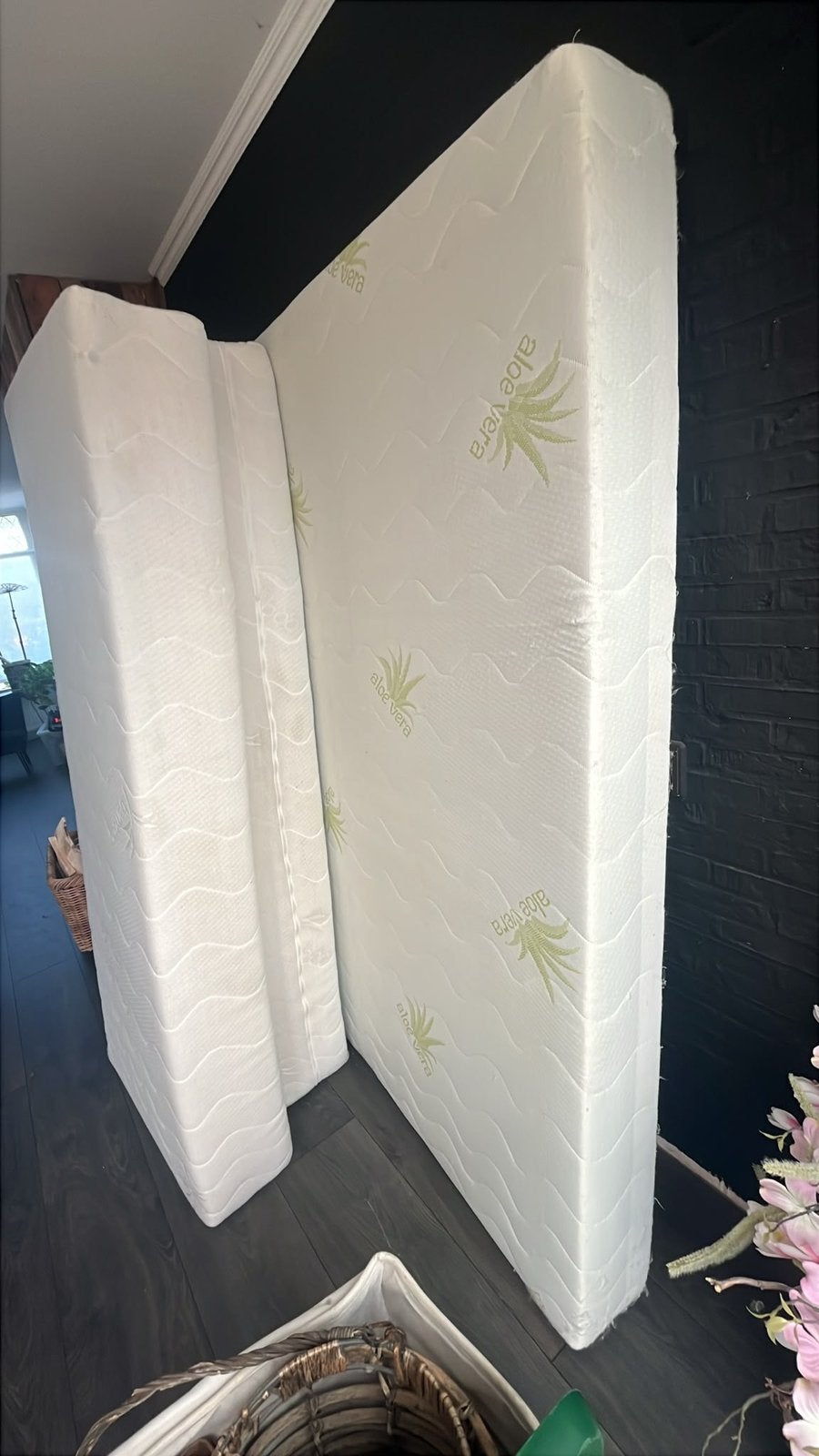 Matras 2x 200 en 1 keer 160x200, Huis en Inrichting, Ophalen, Gebruikt, Tweepersoons, Matras