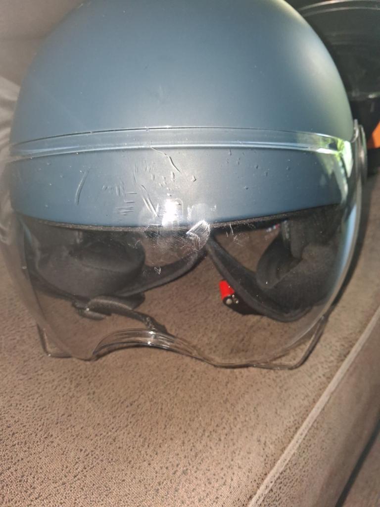 Vinz helm potje maat m donker blauw, Ophalen, Gebruikt, Medium