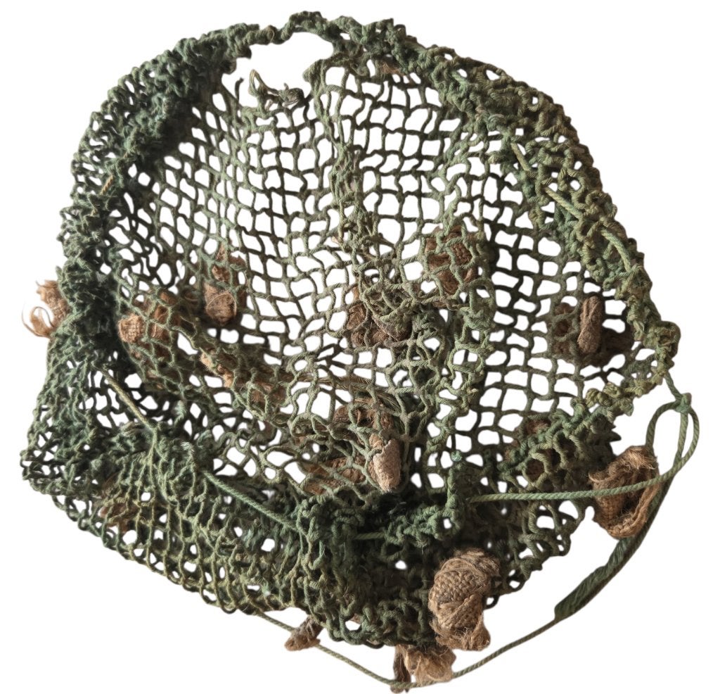 britse ww2 camo helm net, Verzamelen, Ophalen of Verzenden, Engeland, Helm of Baret