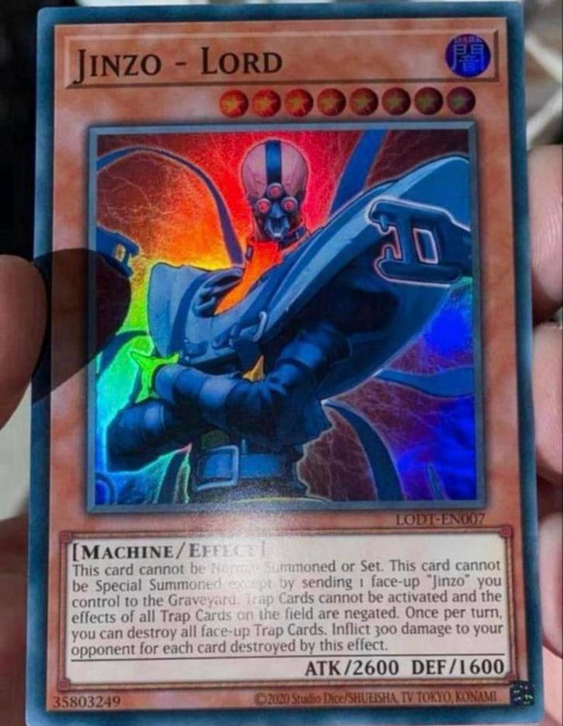 Yu-Gi-Oh! Jinzo - Lord LODT M/NM !, Hobby en Vrije tijd, Verzamelkaartspellen | Yu-gi-Oh!, Ophalen of Verzenden, Zo goed als nieuw
