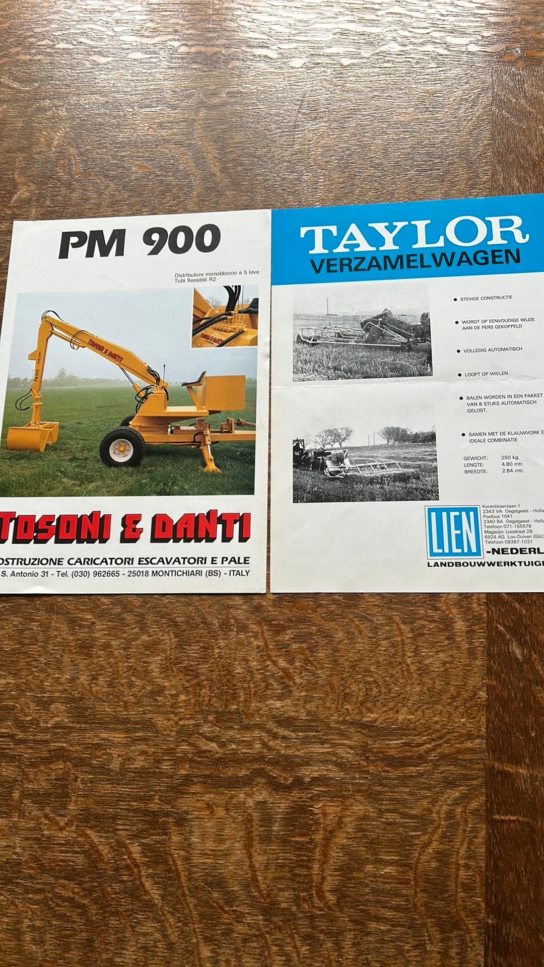 Folders Taylor klauwvork Verzamelwagen en Tosoni & Danti, Boeken, Ophalen of Verzenden, Zo goed als nieuw