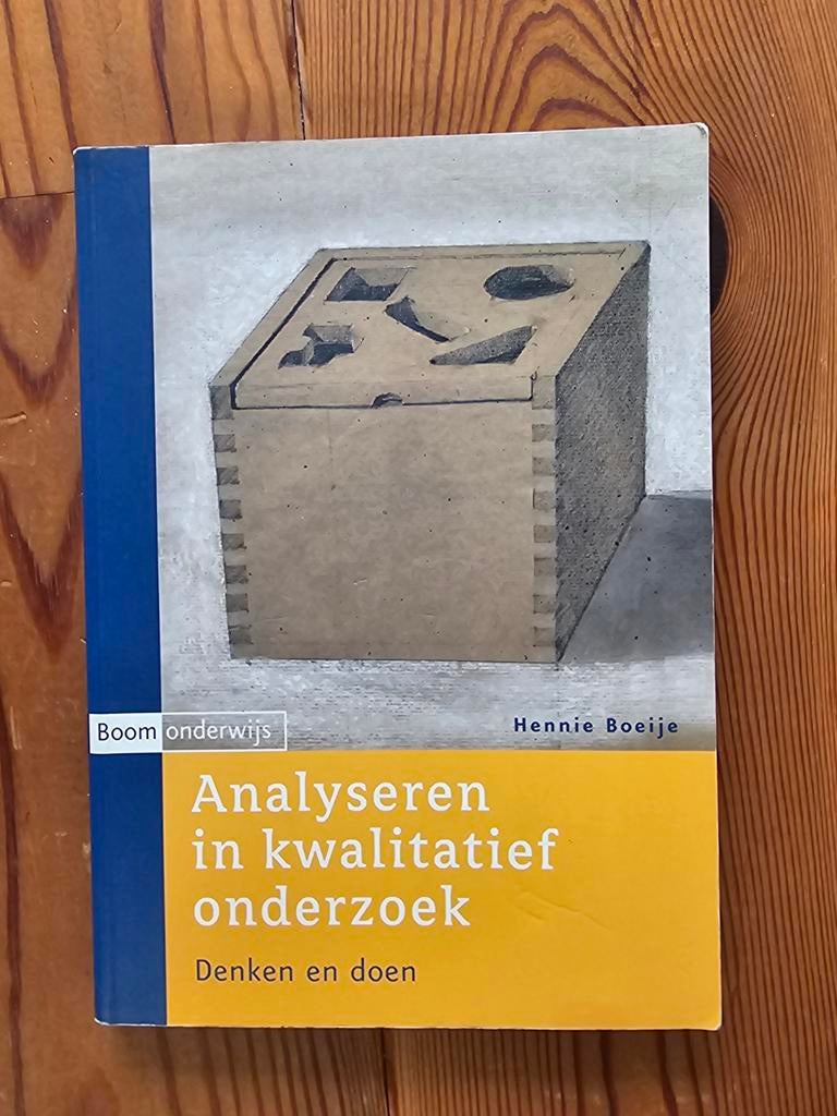 Analyseren in kwalitatief onderzoek, Boeken, Ophalen of Verzenden