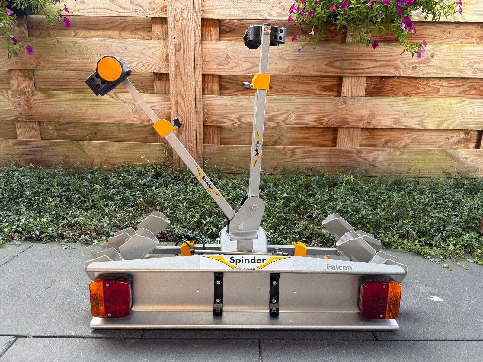 Spinder Falcon Fietsendrager voor 2 Fietsen, Auto diversen, Ophalen, 2 fietsen, Gebruikt, Trekhaakdrager