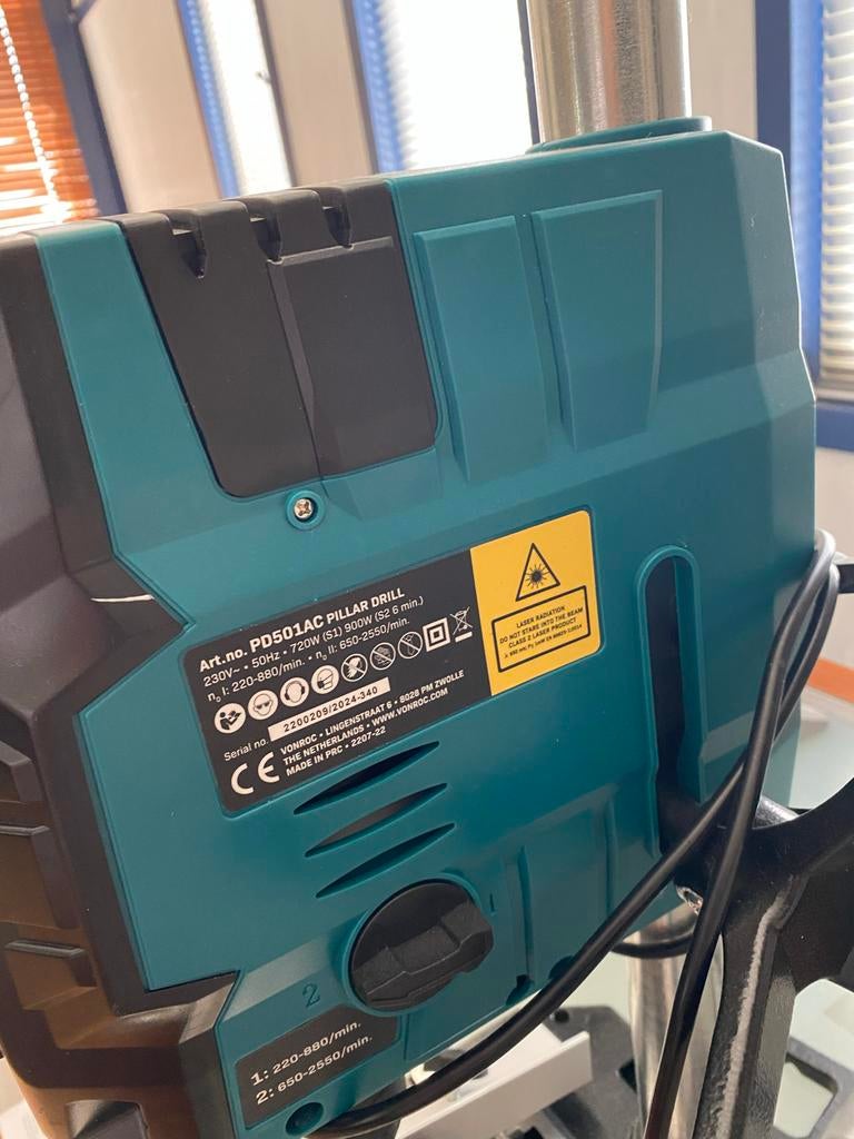 VONROC Kolomboormachine PD501AC - NIEUW, Ophalen, 600 watt of meer, Variabele snelheid, Nieuw