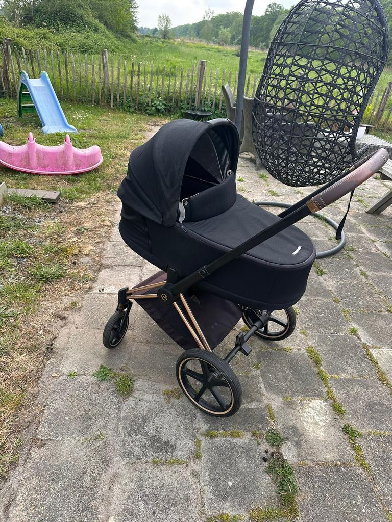 Cybex Priam Rose Gold kinderwagen met reiswieg., Kinderen en Baby's, Kinderwagens en Combinaties, Ophalen, Zo goed als nieuw, Overige merken