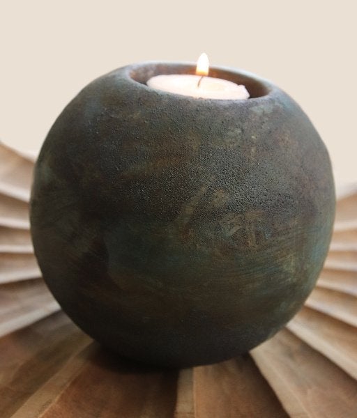 Urn steen waxinelicht div afmetingen en kleuren vanaf 44,95, Ophalen of Verzenden, Nieuw, Steen/keramiek