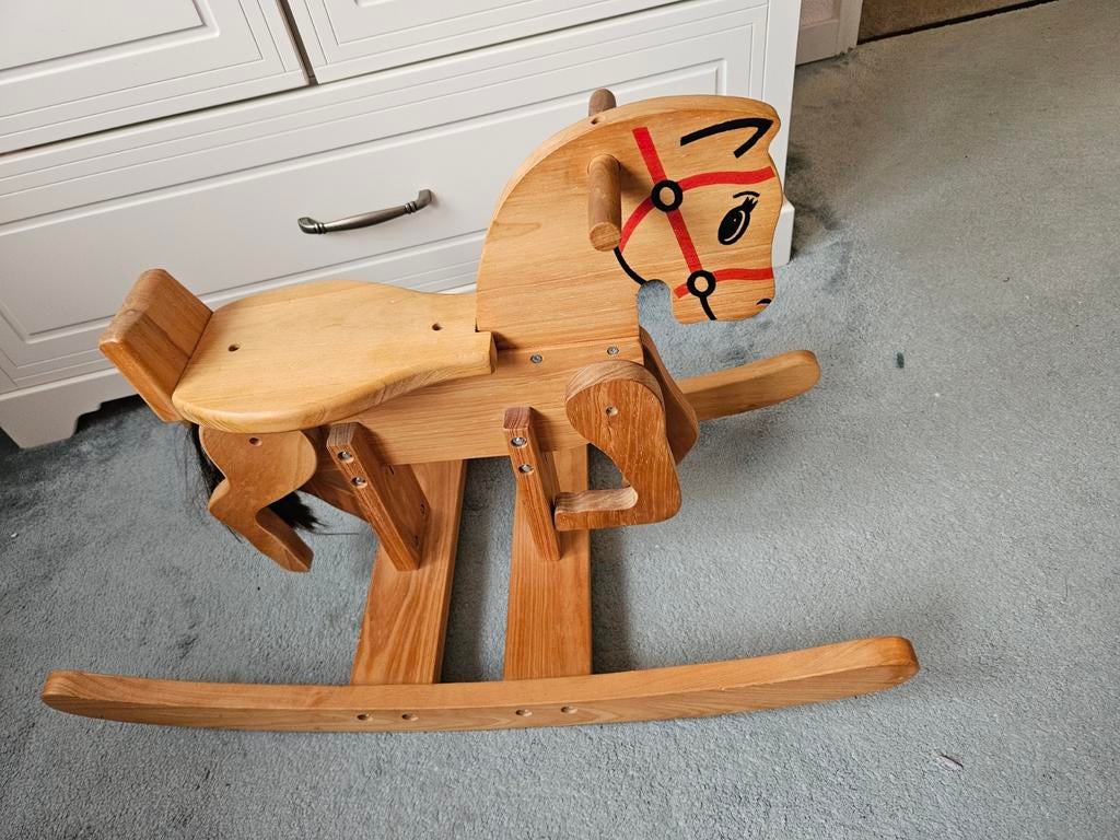 Hobbelpaard hout, Ophalen, Gebruikt